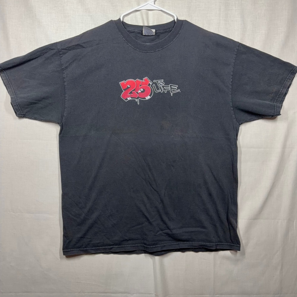 Vintage 25 To Life Shirt Mens XL 2006 Video Game Port and Company Graphic Tee
